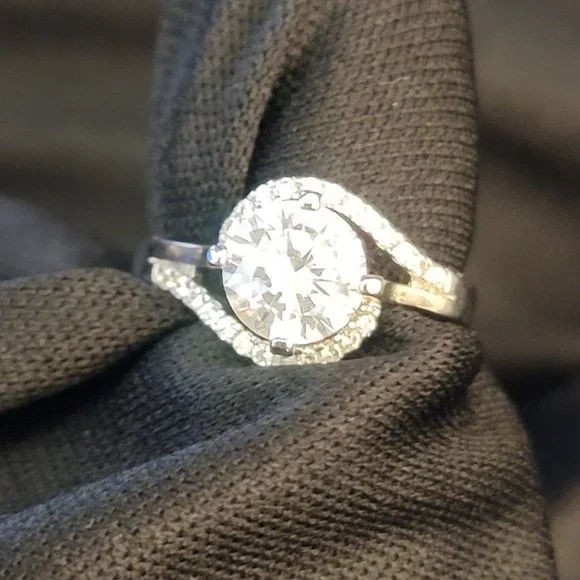 2ct Fashion Clear Stone Rings - Picture 4 of 8